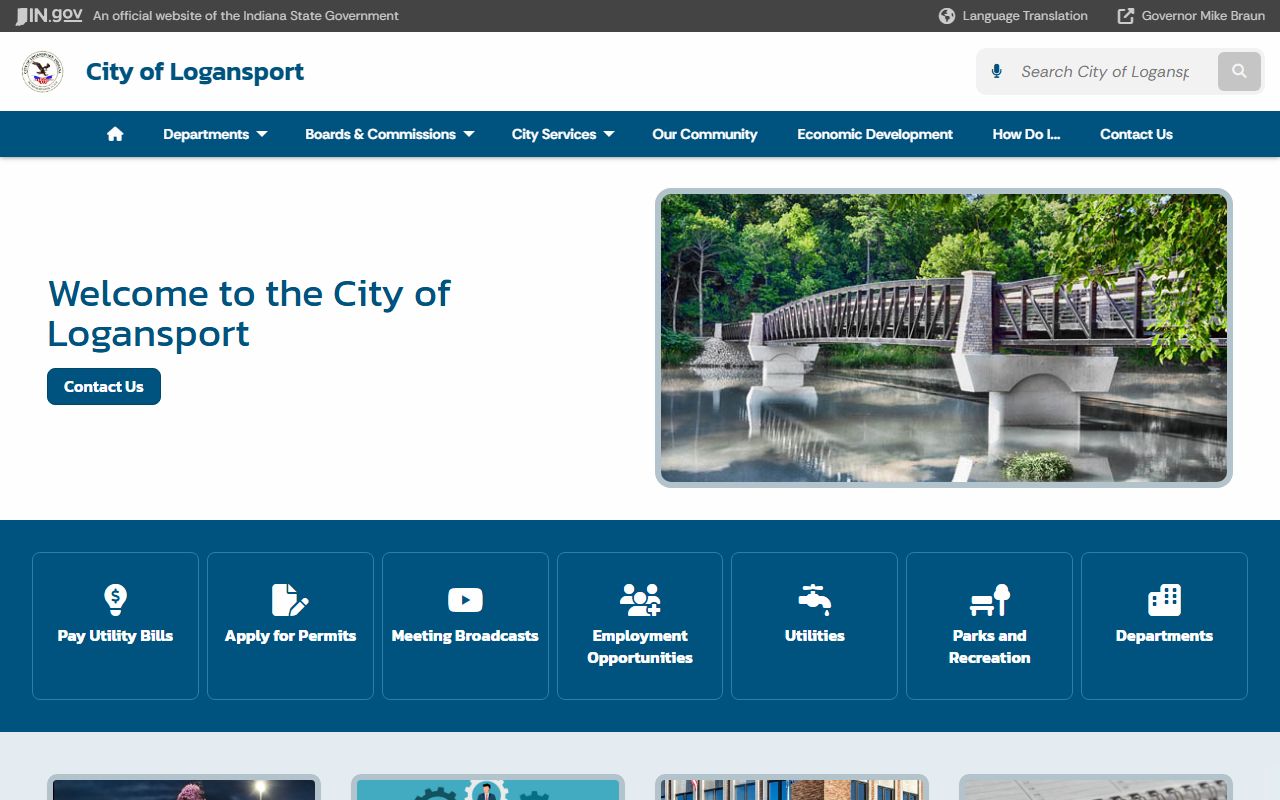 Cass County court dockets City of Logansport homepage