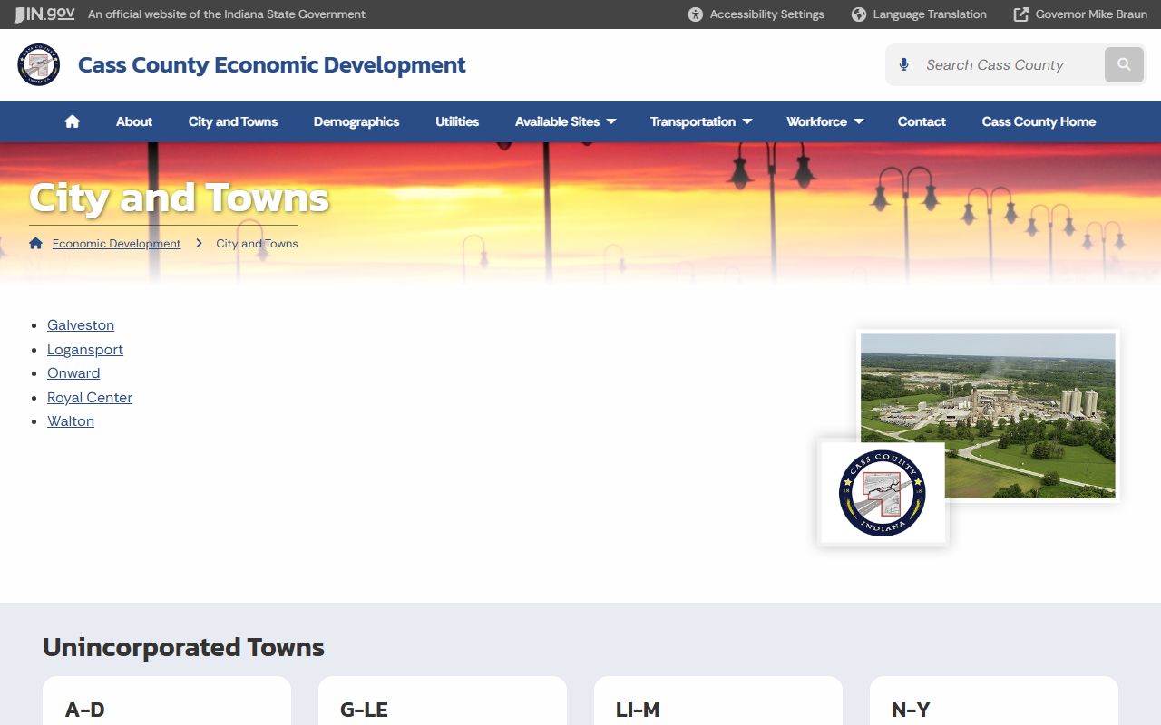 Cass County court dockets city and towns page