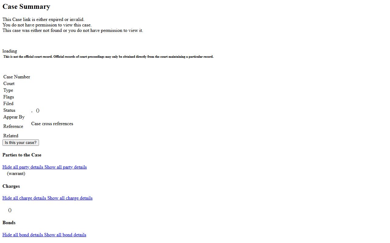 Cass County court records MyCase case summary