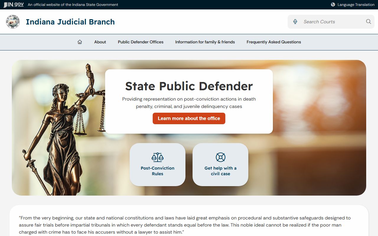 Cass County court records Indiana State Public Defender