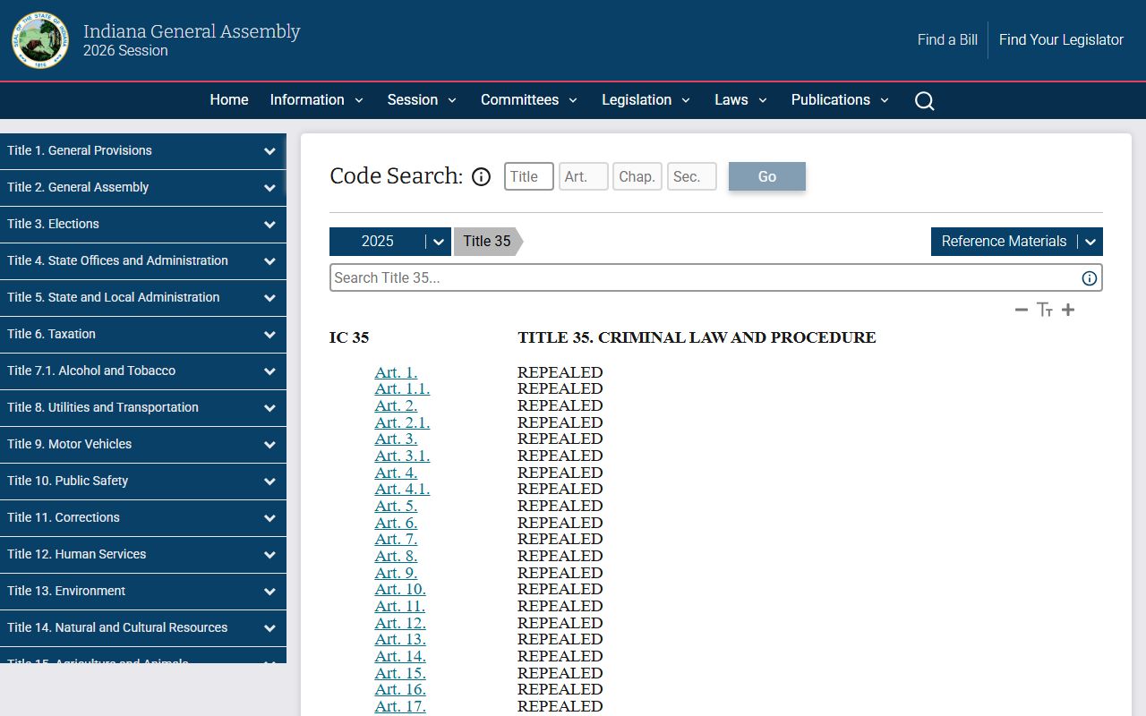 Cass County criminal court records Indiana Title 35