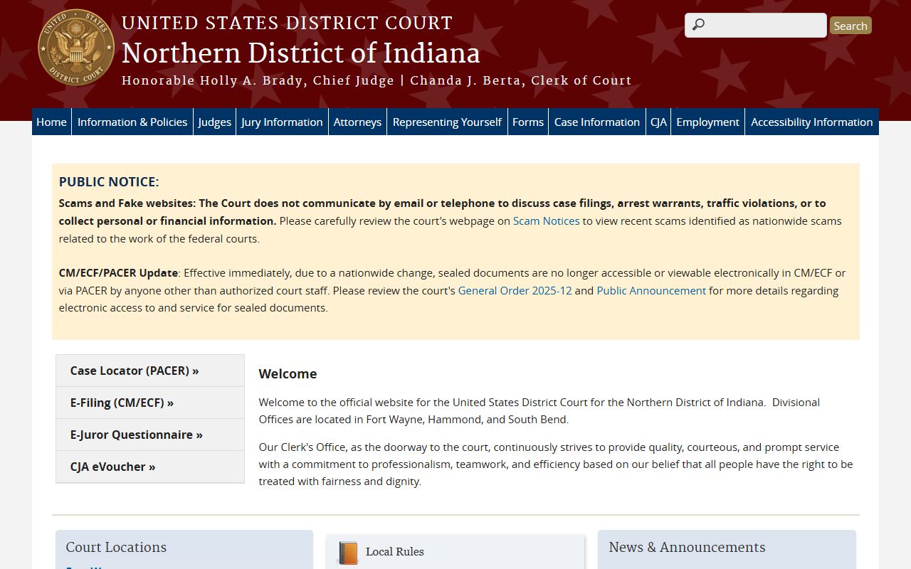 Cass County probate records Northern District federal court source